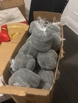 Metal Scourer Set Silver Cleaning Mesh Scrubbers PACK(22 Of 5). Fixed Price $30.00.