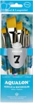 Royal & Langnickel Aqualon 7 Pc. Angular Paint Brush Set RAQUA-301. Fixed Price $19.99.