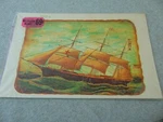 Vintage Meyercord Decorator Decal 1517 - Old Clipper Ship Clock Transfer. Fixed Price $7.99.