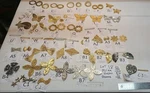 Vtg Signed Miriam Haskell Brooch Pin Craft Design Repair Fan Butterfly + Lot 18. Fixed Price $6.20.