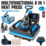 8 Heat Press Machine Sublimation Printing 15"X12" For T-shirt Mug Hat Plate. Fixed Price $166.90.