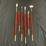 Winsor & Newton Six Acrylic Oil Brushes University Series Unused!. Fixed Price $29.99.