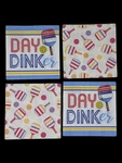Pickleball Bundle Cocktail Decoupage Paper Napkins Set Of 4 Day Dinker Crafts. Fixed Price $5.95.