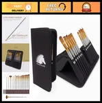15 Pc Art Brush Set For Watercolor, Acrylic, Oil & Face Painting Short Handle. Fixed Price $30.99.