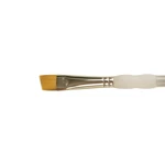 Royal & Langnickel Soft Grip Gold Taklon Brush Angular 1/2". Fixed Price $7.95.