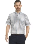 Arrow Usa 1851 Men's Tall Hamilton Poplins Short Sleeve Button Down Plaid Shirt,. Fixed Price $31.49.