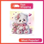 Tontut Bear Diamond Painting Kits, 5D Special Shape Beginner Art, Cr. Fixed Price $15.94.