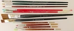 Lot Of 11 Vtg Winsor & Newton Robert Simmons Artists Paint Brushes Hog /sable+. Fixed Price $36.95.