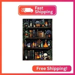 Lxmsja Bookshelf Diamond Art Kits For Adults, Magical Diy Full Drill. Fixed Price $8.60.