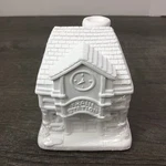Artminds Train Station Ready To Paint 4" Christmas Village Plaster House. Fixed Price $55.34.