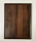 Walnut Finish Wooden Plaque 8" X 6". Fixed Price $15.00.
