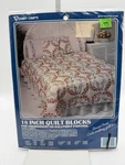 Vogart Transfer Pattern 18 Quilt Block Roses & Ribbons Embroidery / Paint 8742K. Fixed Price $7.13.