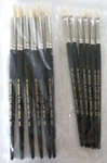 Heritage Art Brushes #5 Dry H-260 (6) #3 Flat Bristle H-100. Fixed Price $27.50.