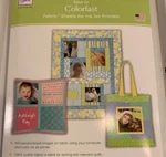 June Tailor Fabric 3 Sheets *100% Cotton* Sew In*make Quilts, Sachets*ink Jet. Fixed Price $18.00.