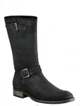 Davinci Italian Men's Mid Calf Brushes Suede Round Toe Boots Black 1085. Fixed Price $339.00.