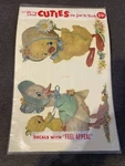 Vintage Cuties Meyercord Fuzzy Animals Duckies Decals Wall Decor Nos. Fixed Price $20.00.