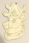Ready To Paint Wood Ornament - #005 Reindeer Free Shipping. Fixed Price $7.25.