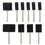 10 Pack Disposable Paint Brushes Foam Wood Handles Varnishes 1" 2" 3" 4". Fixed Price $8.99.