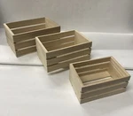 Multicraft Wood Crate Caddy Set 3/PKG. Fixed Price $17.88.