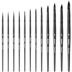 Nicpro 12PCS Watercolor Paint Brushes, Round Pointed Tip Set. Fixed Price $13.99.