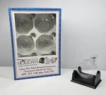 Darice Glass Flat Sided Round Ornaments 6PC 66MM Ready To Paint. Fixed Price $10.99.
