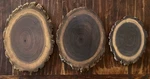 Set Of 3 Black Walnut Live-edge 1/2 Craft Cookies: 10.25X7.25 ; 10X7.25 8X6. Fixed Price $14.99.