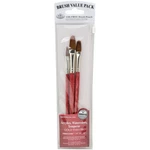 Royal Brush - Gold Taklon Filbert Comb 3 Per Package (RSET9140). Fixed Price $11.43.
