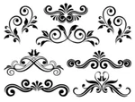 Victorian Swirls Scrolls Floral Flourish Waterslide Decal Pic Your Color MIS546. Fixed Price $13.99.