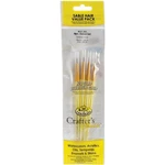 Crafter's Choice Sable Brush Set 4/PKG-4/PKG RCC205. Fixed Price $12.47.