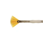 Royal & Langnickel Soft Grip Gold Taklon Brush Fan Size 2. Fixed Price $7.95.
