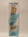 Royal Crafters Choice 4 Brush Sets Gold Taklon Artist Filbert,round,shader. Fixed Price $7.19.