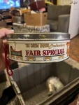 Vintage Tin / Tri Chem Liquid Embroidery Fair Special Circus Train With Contents. Fixed Price $19.98.