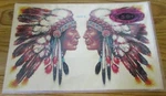 Vtg Meyercord Decals Native American Indian Headdress 1503-B 9X13 Nip. Fixed Price $10.00.