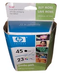 Genuine Hp 45 23 Black Tri-color Ink Twin Pack C8790FN Open Box Sealed. Fixed Price $9.99.