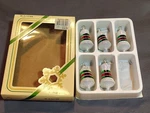Vintage 5 Miniature Rauch Bell Mercury Glass Frosted Christmas Ornaments Boxed. Fixed Price $22.49.