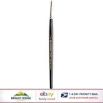 Kolinsky Sable Watercolor Brush #1 With Polished Handle Flagged Bristles. Fixed Price $51.21.