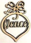 Ready To Paint Wood Shape - #013 Peace Ornament Free Shipping. Fixed Price $24.25.