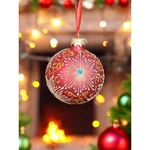 Vtg. Bestpysanky Christmas Ornament Snowflake On Red Blown Glass Box Ukraine. Fixed Price $22.99.