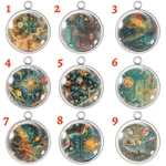 Cosmic Galaxy Glass Cabochon Charms Stars, Planets, Nebulae & More. Fixed Price $27.00.