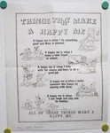 Vtg Tri Chem Picture To Paint Felt Usa Poster #4100 Things That Make Happy Me. Fixed Price $29.95.