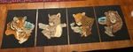 4 Tri Chem 8665 Children Of The Wild Big Cats Cubs Tiger Lion Leopard Cheetah. Fixed Price $19.95.