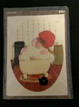 Vtg Meyercord Water Dip Decal Sticker Granny Old Lady Bathroom Tub 1700-F. Fixed Price $5.99.