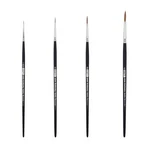 AS-84 Kolinsky Pure Sable Detail Artist Paint Brush Rounds Set Pcs. Fixed Price $32.40.
