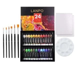 24 Color Acrylic Professional Paint Set Diy Hobby Artists 12ML/TUBE. Fixed Price $12.55.