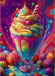 Ricuved Colorful Diamond Painting Kits For Adults, 5D Ice 30X30 Cm, Cream. Fixed Price $18.07.