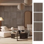 Wood Slat - 4 Pcs Walnut Panels For Wall, Natural Veneer.... Fixed Price $208.91.