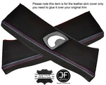 Black Leather Tri Stitch 2X Upper Pillar Covers Fits Bmw E90 E91 05-12. Fixed Price $166.13.
