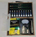 Loew-cornell Art Set Wood Carry Case Paint Brushes Pallet Knife Instructions. Fixed Price $9.50.