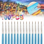100 Pcs Micro Fine Detail Painting Drawing Kit Art Craft Brushes Set. Fixed Price $12.81.
