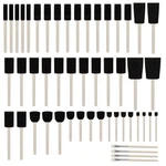 Round Stencil Brush And Small Foam Set With High Density 50PCS For.... Fixed Price $17.78.